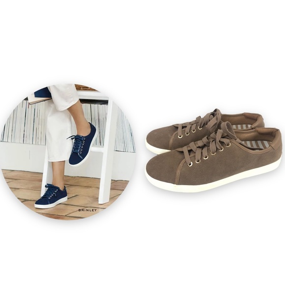 Vionic Brinley Brown Tan Lace Up Water Resistant Casual Sneakers VS339 - Picture 1 of 11